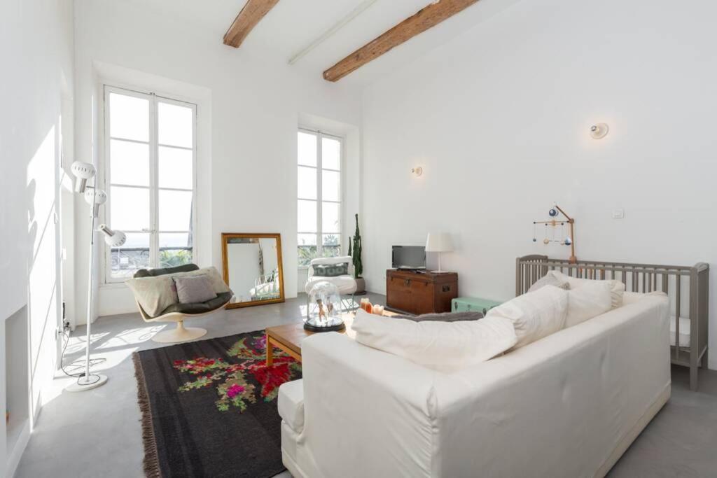 06J - Superb Duplex Loft With Ac - Sea View Apartment นีซ ภายนอก รูปภาพ