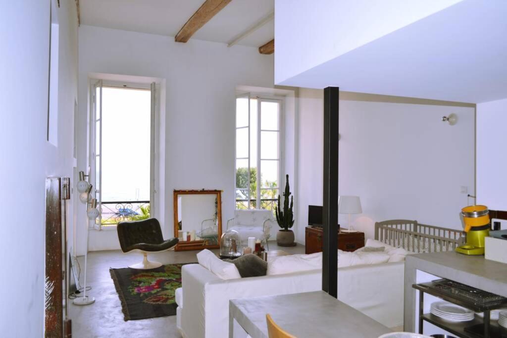 06J - Superb Duplex Loft With Ac - Sea View Apartment นีซ ภายนอก รูปภาพ