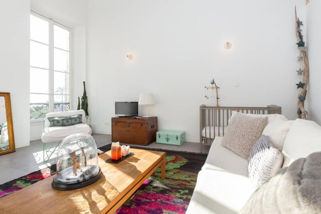 06J - Superb Duplex Loft With Ac - Sea View Apartment นีซ ภายนอก รูปภาพ
